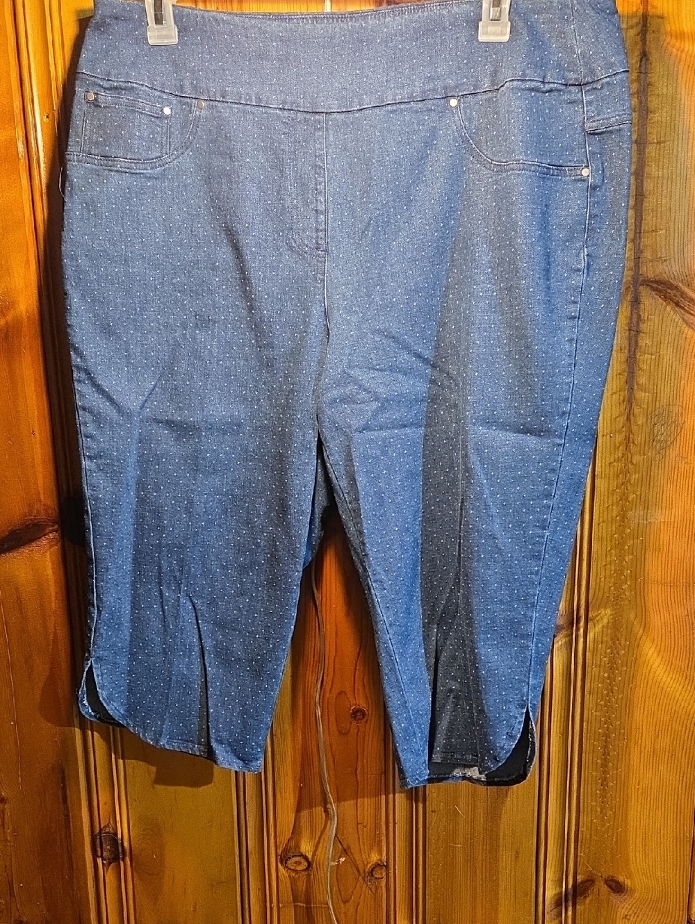 Ruby Rd. Woman Dark )Blue High-Rise Jean Capris